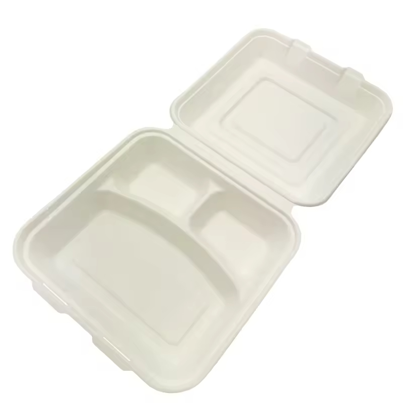 Biodegradable Sugarcane Bagasse Clamshells