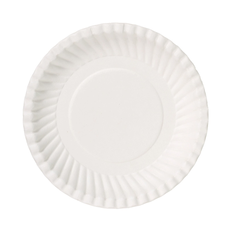Sugarcane Bagasse Plate Biodegradable Round Plate Disposable Dinner Food Plate